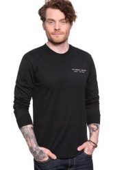 LONGSLEEVE LEE LS GRAPHIC CREW BLACK L63DFE01 112114988. Czarne bluzki z długim rękawem Lee, l, bez wzorów, bez kołnierzyka, bez ramiączek. Za 99.99 zł.