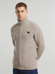 G-Star Kardigan w kolorze beżowym rozmiar: XXL. Brązowe swetry rozpinane G-Star, xxl, bez wzorów, z poliamidu, bez kołnierzyka, bez ramiączek. Za 269.81 zł.