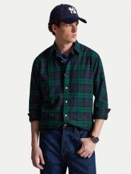 Polo Ralph Lauren Koszula 710922273501 Granatowy Custom Fit. Niebieskie koszule Polo Ralph Lauren, l, bez wzorów, z bawełny, bez kołnierzyka, bez ramiączek. Za 769.99 zł.
