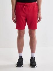 Szorty męskie dresowe czerwone Marque 603. Czerwone krótkie spodenki sportowe BIG STAR, l, bez wzorów, z dresówki. W wyprzedaży za 49.99 zł.