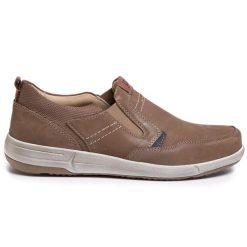 Półbuty Josef Seibel. Brązowe eleganckie półbuty Josef Seibel, bez wzorów, bez obcasa, bez zapięcia. Za 379.99 zł.