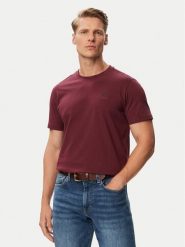 Beverly Hills Polo Club T-Shirt P-SS26M-TS41740FIG Bordowy Regular Fit. Czerwone koszulki polo Beverly Hills Polo Club, m, bez wzorów, z bawełny, bez kołnierzyka, bez ramiączek. Za 149.99 zł.