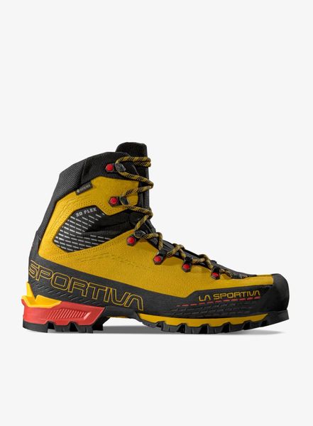 Buty GORE-TEX męskie La Sportiva Trango Alpine GTX. Żółte buty turystyczne La Sportiva, bez wzorów, z gore-texu, bez zapięcia, trekkingowe, gore-tex. Za 1,369.00 zł.