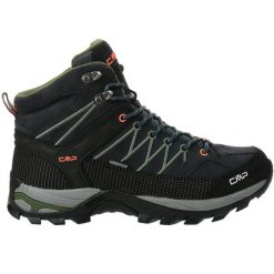 Buty trekkingowe męskie CMP Rigel Mid WP. Brązowe buty trekkingowe CMP, bez wzorów, z materiału, bez zapięcia. Za 503.15 zł.