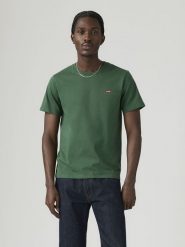Levi's Koszulka w kolorze ciemnozielonym rozmiar: XS. Zielone bezrękawniki Levi's®, s, bez wzorów, z bawełny, bez kołnierzyka, bez ramiączek. Za 49.95 zł.