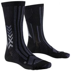 Skarpety X-SOCKS Trekking Perform Merino Crew Unisex — wełna merynosowa. Czarne skarpety X-Socks, bez wzorów, z wełny. Za 100.00 zł.