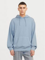 Jack&Jones Bluza Charge 12268272 Błękitny Loose Fit. Niebieskie bluzy Jack&Jones, m, bez wzorów, z bawełny, bez kaptura. Za 69.99 zł.