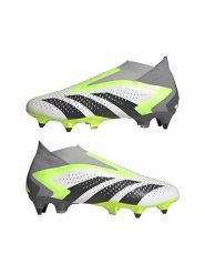 Adidas Korki "Predator Accuracy+ SG" w kolorze żółto-szarym rozmiar: 47 1/3. Szare buty treningowe Adidas, bez wzorów, z materiału. Za 525.86 zł.