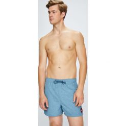 Quiksilver - Kąpielówki. Szare kąpielówki marki Quiksilver, z poliesteru. W wyprzedaży za 89.90 zł.