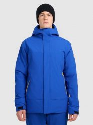 4F Kurtka narciarska membrana 8000 męska - niebieska XXL. Niebieskie kurtki narciarskie i snowboardowe 4F, m, bez wzorów, z materiału, narciarskie. W wyprzedaży za 399.99 zł.