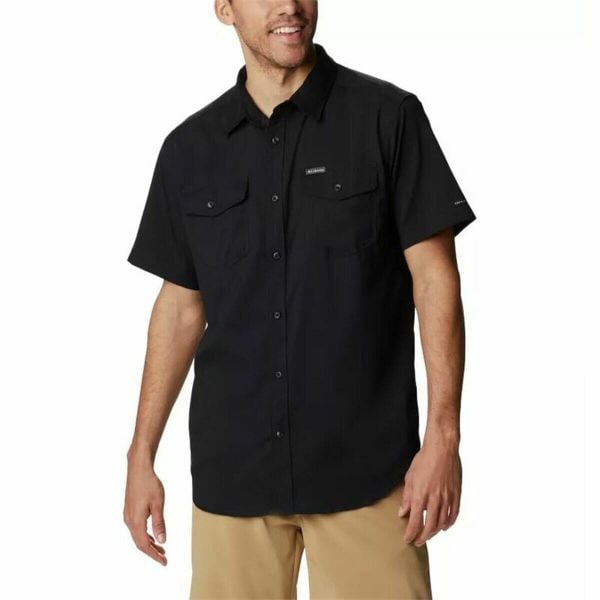 Koszula Columbia Utilizer™ II Solid Short Czarny. Czarne koszule Columbia, l, bez wzorów, z materiału, bez kołnierzyka, bez ramiączek. Za 199.99 zł.
