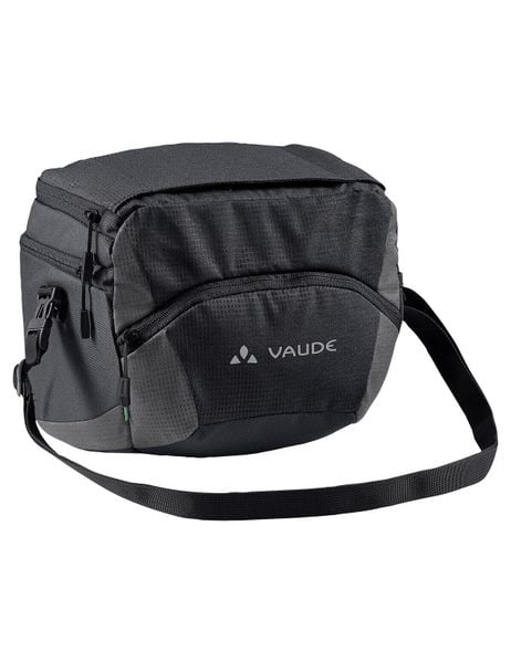 Torba na kierownicę VAUDE OnTour Box L. Czarne torby na ramię Vaude, bez wzorów, z materiału, na ramię, małe, bez dodatków. Za 369.00 zł.