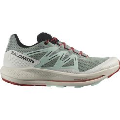 Buty do biegania męskie Salomon Pulsar Trail. Zielone buty do biegania Salomon, bez wzorów, bez zapięcia, do biegania. W wyprzedaży za 419.00 zł.
