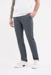 Szare chinosy, Regular Fit, R-FRANKY. Szare eleganckie spodnie Volcano, m, z bawełny, klasyczne. Za 179.99 zł.