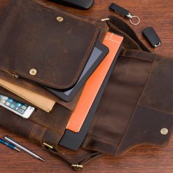 Torba męska skórzana na ramię laptopa 15,6" Beltimore N26. Brązowe torby na laptopa . Za 349.90 zł.