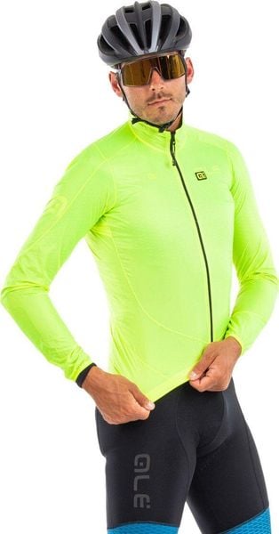 Kurtka rowerowa męska Alé Cycling Klimatik Guscio Light Pack. Żółte kurtki ALÉ CYCLING, m, bez wzorów, z elastanu, bez kaptura. Za 308.30 zł.