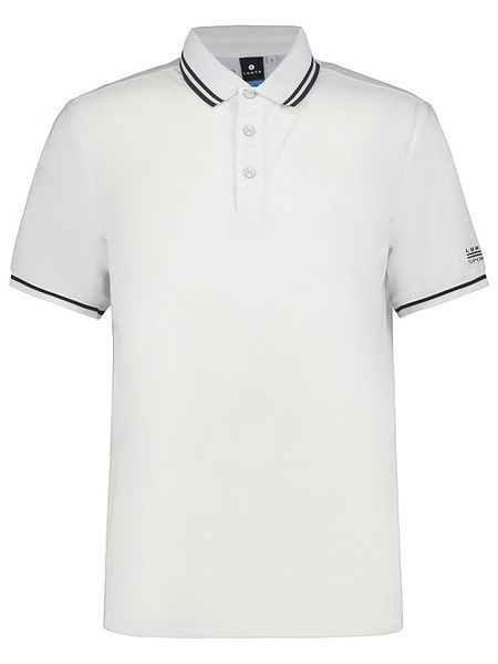 LUHTA Funkcyjna koszulka polo "Alberga" w kolorze białym rozmiar: L. Białe koszulki polo Luhta, l, bez wzorów, bez kołnierzyka, bez ramiączek. Za 78.66 zł.