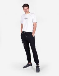 Les Hommes T-shirt "Community" | UHT251 700P | Reserved Community Oversized T-Shirt | Mężczyzna | Czarny, Biały. Białe t-shirty Les Hommes, m, bez wzorów, z bawełny, bez kołnierzyka, bez ramiączek. W wyprzedaży za 289.00 zł.