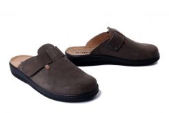 DR. BRINKMANN 600058-09 grau, klapki męskie. Szare klapki Dr. Brinkmann, ze skóry. Za 331.92 zł.