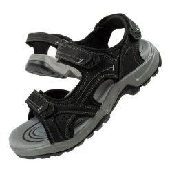 Buty sportowe męskie sandały Grisport. Brązowe buty turystyczne Grisport, bez wzorów, bez zapięcia, trekkingowe. Za 164.00 zł.