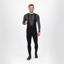 Spodnie sportowe męskie Rogelli PERANO, ocieplane. Czarne spodenki rowerowe Rogelli, m, bez wzorów, z materiału, rowerowe. Za 259.00 zł.