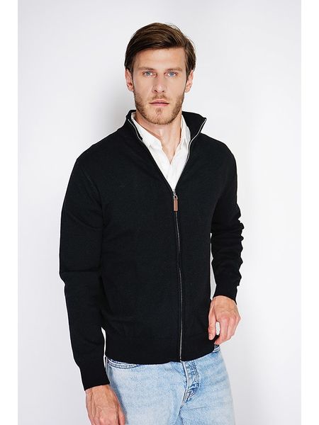 William de Faye Kardigan w kolorze czarnym rozmiar: 48. Czarne swetry rozpinane William de Faye, bez wzorów, z kaszmiru, bez kołnierzyka, bez ramiączek. Za 195.99 zł.