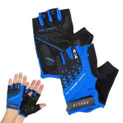 Rękawiczki rowerowe ATTABO Vito. Niebieskie rękawiczki ATTABO, bez wzorów. Za 47.99 zł.