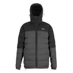 Męska Ocieplana Kurtka Aldthorn. Czarne kurtki Regatta, m, bez wzorów, z puchu, bez kaptura. Za 227.99 zł.