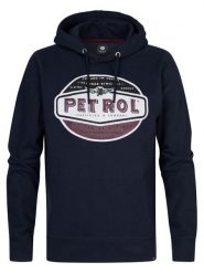 Petrol Industries Bluza M-3030-SWH235 Granatowy Regular Fit. Niebieskie bluzy Petrol Industries, m, bez wzorów, z bawełny, bez kaptura. Za 69.99 zł.
