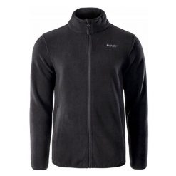 Polar męski Hi-Tec Zafir - czarny, Rozmiar XXL. Czarne bluzy z polaru Hi-tec, m, bez wzorów, z materiału, bez kaptura. Za 99.99 zł.