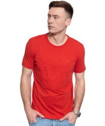 MĘSKI T-SHIRT MUSTANG ALEX C EMBOSS 1008957 7179. T-shirty Mustang, m, bez wzorów, bez kołnierzyka, bez ramiączek. W wyprzedaży za 29.99 zł.