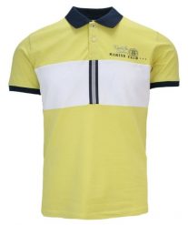 Koszulka POLO Żółta, Casualowa, T-shirt z Krótkim Rękawem, Męska. Żółte koszulki polo MCL, l, bez wzorów, z bawełny, bez kołnierzyka, bez ramiączek. Za 145.00 zł.