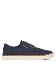 Gant Półbuty 30638802 Granatowy. Niebieskie eleganckie półbuty GANT, bez wzorów, z materiału, bez obcasa, bez zapięcia. Za 379.99 zł.