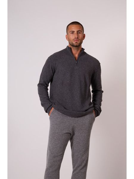 Perfect Cashmere Kaszmirowy sweter "Lucas" w kolorze antracytowym rozmiar: XL. Czarne swetry nierozpinane Perfect Cashmere, xl, bez wzorów, z kaszmiru, bez kołnierzyka, bez ramiączek. Za 324.26 zł.