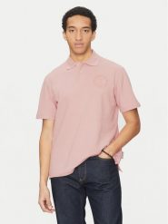 Just Cavalli Polo 78OAGT01 Różowy Regular Fit. Czerwone koszulki polo Just Cavalli, l, bez wzorów, z bawełny, bez kołnierzyka, bez ramiączek. Za 369.99 zł.