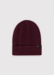 PAKO LORENTE – Bawełniana czapka w kolorze bordowym. Czerwone czapki zimowe Pako Lorente, bez wzorów, z bawełny. Za 39.99 zł.