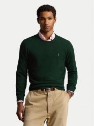 Polo Ralph Lauren Sweter 710876714002 Zielony Regular Fit. Zielone swetry rozpinane Polo Ralph Lauren, m, bez wzorów, z wełny, bez kołnierzyka, bez ramiączek. Za 519.99 zł.