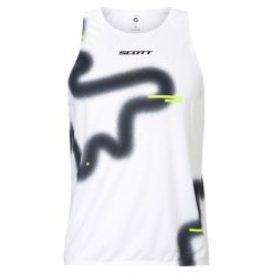 Koszulka do biegania męska SCOTT RC Run Tank. Białe bielizna termoaktywna Scott, m, bez wzorów, z materiału, bez ramiączek, do biegania. Za 239.99 zł.