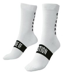 Letnie skarpetki rowerowe unisex Biemme. Białe skarpety Biemme, bez wzorów, z elastanu. Za 44.00 zł.