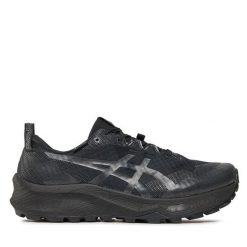 Buty do biegania Asics. Czarne buty do biegania ASICS, bez wzorów, z gore-texu, bez zapięcia, do biegania, gore-tex. Za 479.99 zł.
