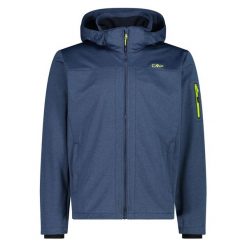 Kurtka turystyczna z kapturem CMP. Niebieskie kurtki softshell CMP, na wiosnę, bez wzorów, z softshellu, z kapturem. Za 371.50 zł.