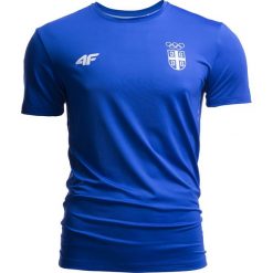 Koszulka funkcyjna męska Serbia Pyeongchang 2018 TSMF700 - kobalt. Bielizna termoaktywna marki 4F. W wyprzedaży za 79.99 zł.