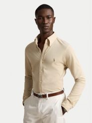 Polo Ralph Lauren Koszula 710P03967502 Beżowy jasny Slim Fit. Brązowe koszule Polo Ralph Lauren, m, bez wzorów, z bawełny, bez kołnierzyka, bez ramiączek. Za 729.99 zł.