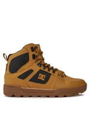 DC Sneakersy Pure Ht Wr ADYB100018 Brązowy. Brązowe buty sportowe casual DC, bez wzorów, ze skóry, bez zapięcia. Za 329.99 zł.