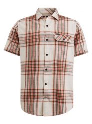 PME Legend Koszula - Regular fit - w kolorze beżowo-czerwonym rozmiar: XL. Brązowe koszule PME Legend, xl, bez wzorów, z bawełny, bez kołnierzyka, bez ramiączek. Za 141.95 zł.