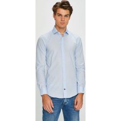 Tommy Hilfiger Tailored - Koszula. Niebieskie koszule Tommy Hilfiger Tailored, m, bez wzorów, z bawełny, bez kołnierzyka, bez ramiączek. W wyprzedaży za 339.90 zł.