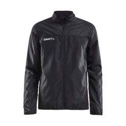 Windbreaker Craft rush. Czarne kurtki przeciwdeszczowe Craft, m, bez wzorów, bez kaptura. Za 276.80 zł.