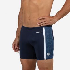 Bokserki długie pływackie męskie Nabaiji Yoko Mala. Białe odzież kąpielowa NABAIJI, m, bez wzorów, z elastanu, eleganckie. W wyprzedaży za 59.99 zł.