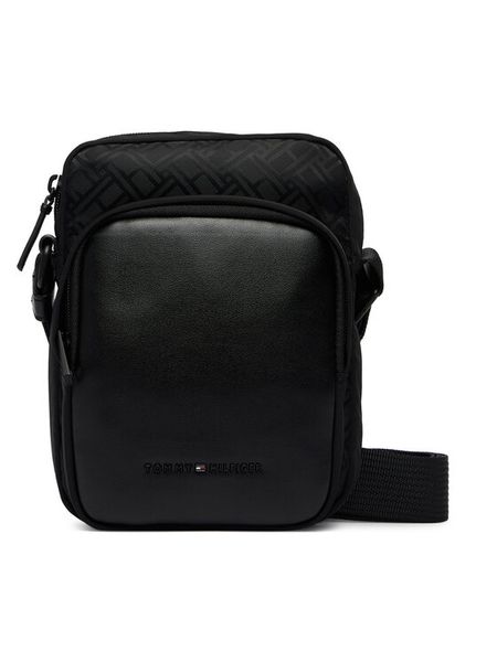 Tommy Hilfiger Saszetka Th Nylon Jaquard Mini Reporter AM0AM14412 Czarny. Czarne saszetki i nerki Tommy Hilfiger, bez wzorów, z nylonu. Za 369.99 zł.