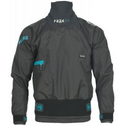 Kurtka kajakowa na wyprawy wodne Unisex Peak Deluxe 4L sucha górska. Czarne kurtki PEAK PADDLESPORTS, l, bez wzorów, z nylonu, bez kaptura. Za 1,869.00 zł.